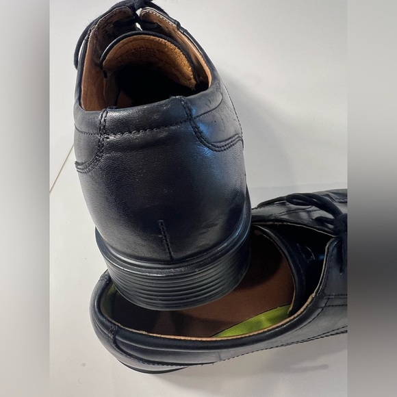 Florsheim Pinnacle Comfort Leather Apron Toe 10M Black Leather Oxfords - Picture 12 of 12